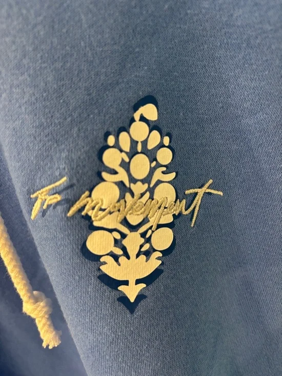 FP Movement Final Call Logo Hoodie in Riviera Blue, size Medium, NWT - Picture 4 of 11